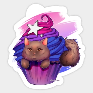 Bi Pride Catcake Sticker